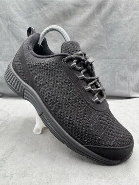Orthofeet Coral 977 Black Orthopedic Walking Shoes No-Tie Women’s 8 Extra Wide